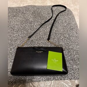Kate Spade Black Leather Wristlet